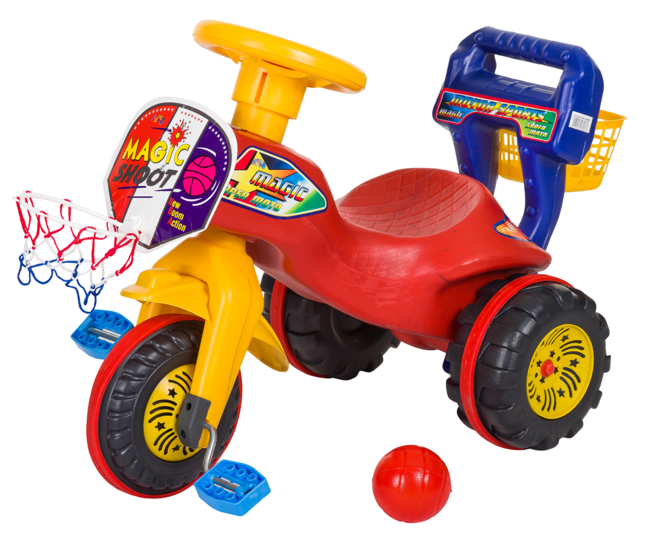 DİREKSİYONLU RENKLİ POTALI BİSİKLET